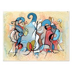 Roshvan, Original Acrylic and Watercolor Painting, Hand Signed with Letter of Authenticity.