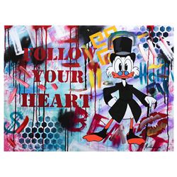 Nastya Rovenskaya- Mixed Media "Follow Your Heart"