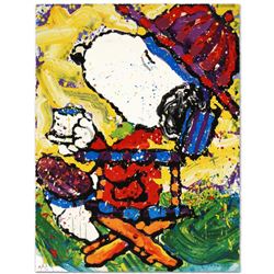 "Tea At Bel Air-3:00" Limited Edition Hand Pulled Original Lithograph by Renowned Charles Schulz Pro
