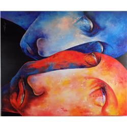 BERBERYAN - Acrylic and Mixed Media on Canvas "Empathy II"