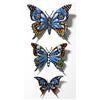 Image 1 : Patricia Govezensky- Original Painting on Cutout Steel (Set of 3) "Set of 3 Butterflies"
