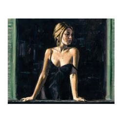 Fabian Perez, "Balcony Buenos Aires V" Hand Textured Limited Edition Giclee on Board. Hand Signed an