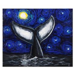 Wyland, "It's a Fluke" Original Oil Painting on Canvas, Hand Signed with Certificate of Authenticity