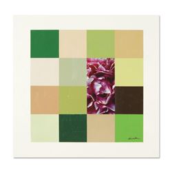 Liz Rider, "Florid Focus" Original Mixed Media Painting, Hand Signed with Letter of Authenticity. (D