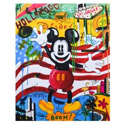 Nastya Rovenskaya- Mixed Media "Back in the U.S.A"