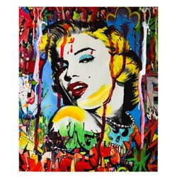 Nastya Rovenskaya- Mixed Media "Marilyn Monroe I"
