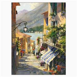 Marilyn Simandle, "Cafe Bella Limited Edition on Canvas, Numbered and Hand Signed with Letter of Aut