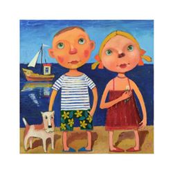 Mikheil Mikaberidze, Original Oil Painting on Canvas, Hand Signed with Certificate of Authenticity.