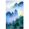 Image 1 : Thomas Leung, "Misty Mountain Passage" Hand Embellished Limited Edition, Numbered and Hand Signed wi