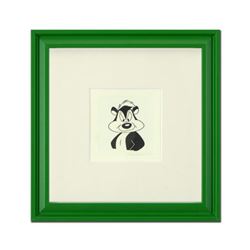 "Pepe Le Pew" Framed Limited Edition Etching with Hand-Tinted Color and Numbered.