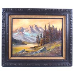 Original Oil Landscape Painting Signed Krone