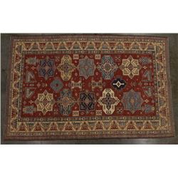 Large Hand Woven Sarouk Wool Rug