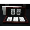Image 1 : 2011 Anniversary Set 5 Coin Set All MS70, PF70 Masters Collection  #195 of Only 250