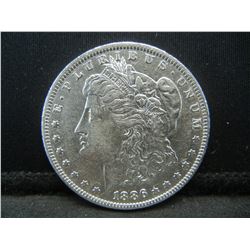 1886 O Morgan Dollar AU/BU Strong Details White Better Date in High Grades
