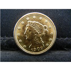 1907 $2.50 Gold Liberty Uncirculated Super++ Flashy!!
