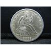 Image 1 : 1869 S Seated Half Dollar AU Semi Kley Date