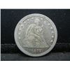 Image 1 : 1877 Seated Quarter AU+ Prooflike Surfaces!!