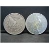 Image 2 : 1902 Morgan + 1935 Peace Dollar Strong Details