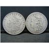 Image 1 : 1880+81 Morgan Dollars