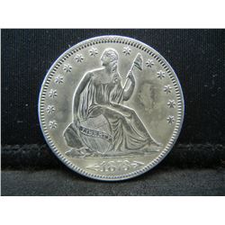 1873 Arrows Seated Quarter Uncirculated Flashy
