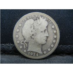 1914 S Barber Quarter Key Date