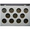 Image 3 : Complete Set Silver War  Nickels in Plastic Holder