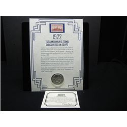 1922 D Peace Dollar With Historical Details in Neat Pkg