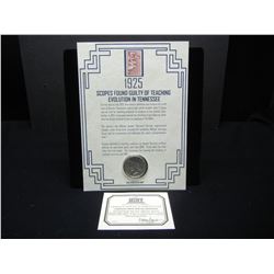 1925 S Peace Dollar With Historical Details in Neat Pkg