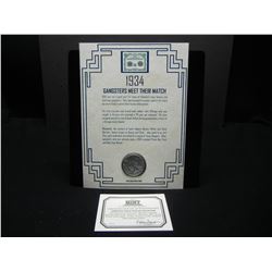 1934  Peace Dollar With Historical Details In Neat PKG