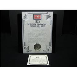 1934  Peace Dollar With Hisorical Deatails In Neat PKG