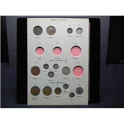 (15) Queen Victoria+ King Edwards VII Canadian Coins In Album Page 1859-1936
