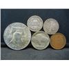 Image 2 : BU 1963 D Franklin,  1916 Dime VF, 1916 Buffalo, 1909 VDB, 1945 s Dime