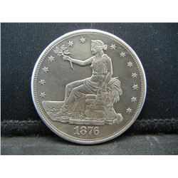 1876 S Trade Dollar XF++ Scarce