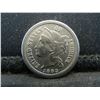 Image 1 : 1883 Three Cent Nickel Uncirculated RARE Key Date Seldom Seen