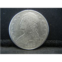 1838 Reeded Edge Half Dollar Nice type Coin