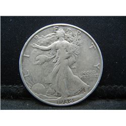1938 D Walking Liberty Half Dollar XF Key Date