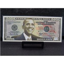 Former President Obama 2008-2016 Novelty Note