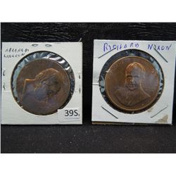 Abraham Lincoln Medal, Richard Nixon Medal Denver Mint