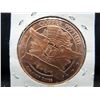 Image 3 : (2) Copper Rounds .999 Seated Liberty and Peace Design