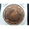 Image 5 : (2) Copper Rounds .999 Seated Liberty and Peace Design