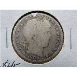 1906 D Barber Half Dollar