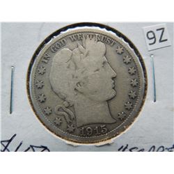 1915 S Barber Half Dollar