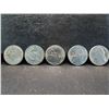 Image 1 : (5) Jefferson Nickels, 2004-2006, Some out of a Coin Set