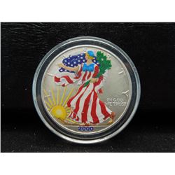 2000 American Silver Eagle Colorized