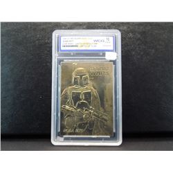 STAR WARS  BOBA FETT/DARTH VADER EDITION , 23K GOLD, GRADED BY WCG AS 10/GEM MINT, SEALED/SLABBED