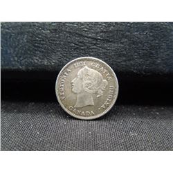 1893 Canada 5 Cents - .925 Silver