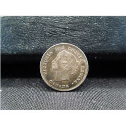 1901 Canada 5 Cents - .925 Silver