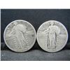 Image 1 : 1927, 1930 Standing liberty Quarters