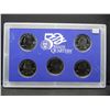 Image 2 : (5) 2001 S Proof Washington Quarters