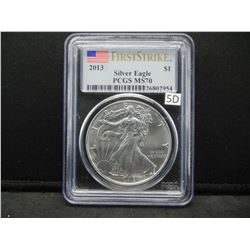 2013 American Silver Eagle PCGS First Strike MS70